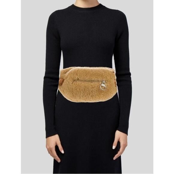 The Arrivals Koda pack bag Women's Shearling Fanny Pack Light Brown